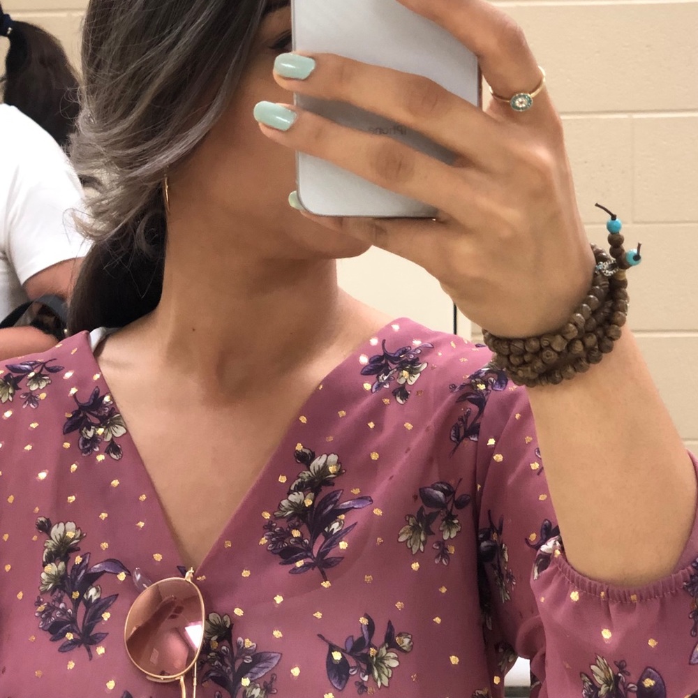 Flowy Dusty Pink Blouse - Picture 8 of 8